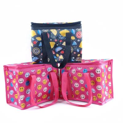 China Waterproof Wholesale Reusable Food Insulated Oxford Cloth Cooler Bags Custom Logo for sale