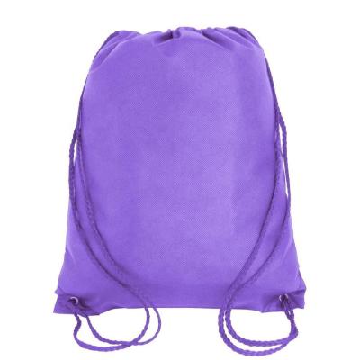 China Promotional Custom Non Woven Rope Handle Gym Sport Backpack Drawstring Bag for sale