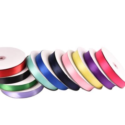 China Recyled Personalized Custom Logo Cheap Custom RIBBONS Satin Ribbon Single Face China Factory Wholesale Printed Logo Gift Silk Polyester for sale