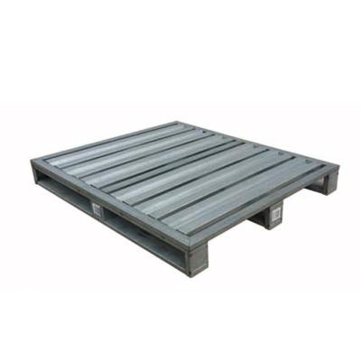 China OEM Durable Same Interesting Non-slip Three Legs And Four Direction Steel Pallet For Warehouse Storage for sale