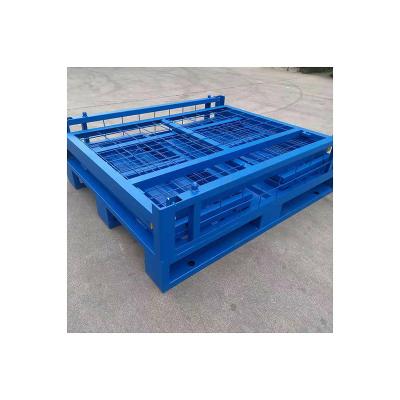 China Anti-Slip Lots of Hot Selling Tray Cage Removable Metal Tray Cage Stackable Steel Storage Cage for sale