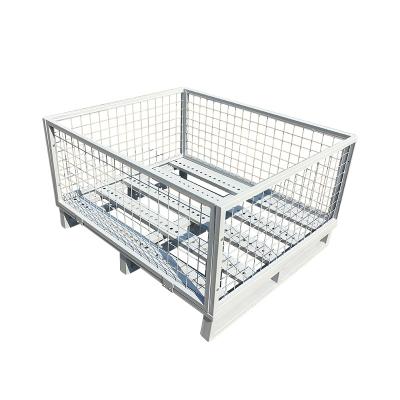 China Sale of round corner non-slip steel pallet cage for construction of three-dimensional for sale