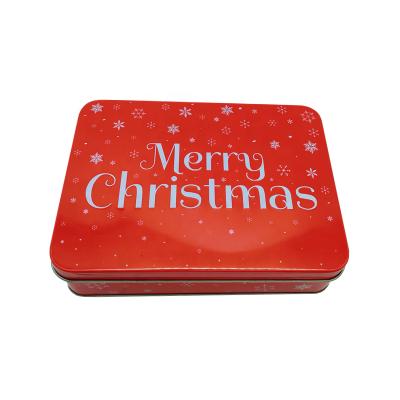 China Recyclable Christmas Gift Boxes For Candy Cookie Instruments Jewelry Christmas Metal Box 180*130*48Hmm for sale