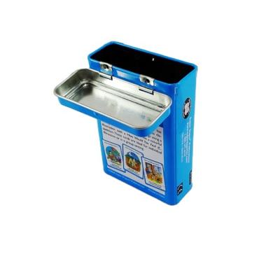 China Food Custom Printing Mint Tins Metal Chewing Gum Candy Tins With Hinged Lid Small Rectangular Tin Box for sale