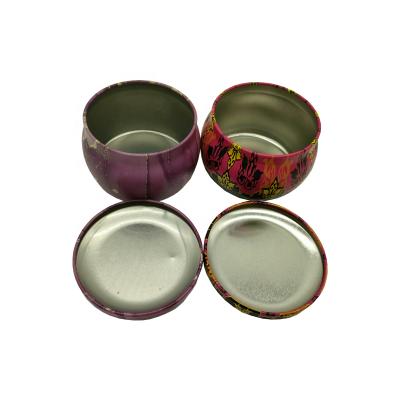 China Household Products 4oz Small Metal Candle Tin For Sale Tin Cans With Lids For Candles Cheap Price Soy Wax Scented Candle Tin for sale