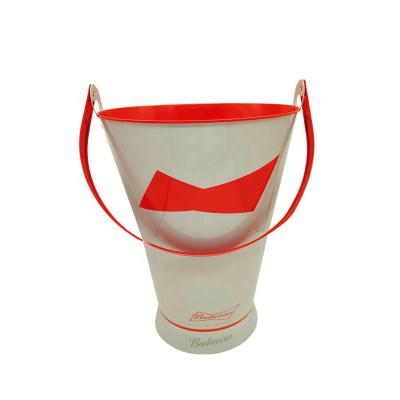 China Sustainable Galvanized Ice Bucket With Handle Ice Buckets For Restaurants Food Grade Metal Ice Buckets for sale