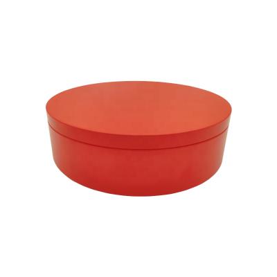 China Custom Food Round Cake Tin Box Round Cookies Biscuit Tins for sale