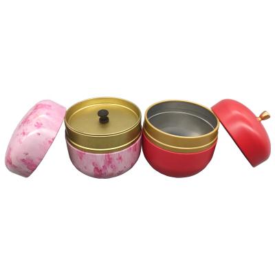 China Food Grade Free Sample Candle Tin Tea Tin With Double Lid Custom Round Tin Box for sale