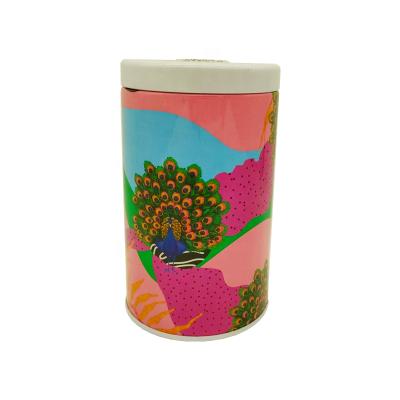 China Popular Food Grade Round Europe USA Tea Tin Can Tea Cans Custom Printing Canister for sale