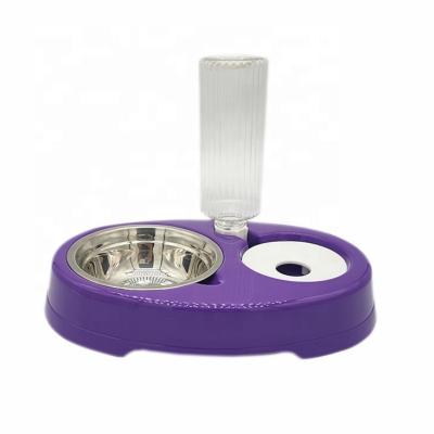 China Stored Multifunctional Pet Food Feeder With Dog Drinker for sale