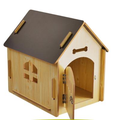 China Hot Sale Outdoor Wooden Pet Kennel House Kennel Cages Portable Pet Houses for sale