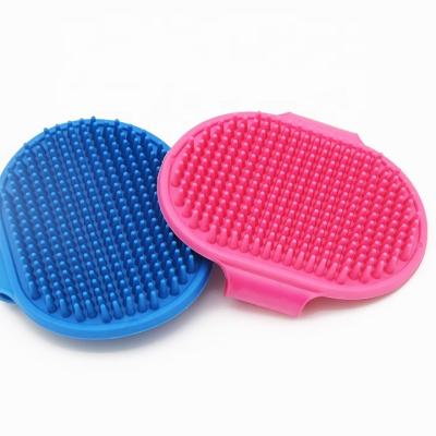 China Fashion Soft Stocked Durable Cat Pet Bath Brush Dog Grooming Brush for sale