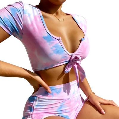 China New fashion swimwear sportswear fashion luxury brand running high quality underwire bikini plus size exposure for sale