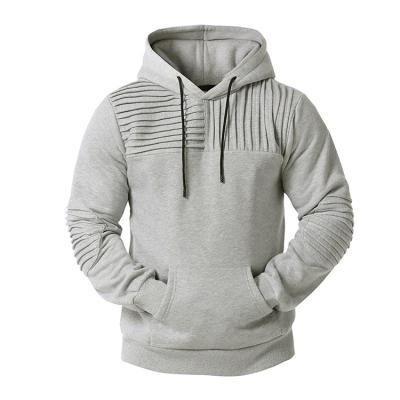 China Factory Wholesale OEM Anti-shrink ODM Factory Wholesale Men's Hoodie Logo Custom Oversized Hoodies Pleated Casual Sweatshirt for sale