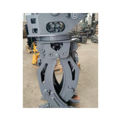 China Farms Log Hydraulic Grab Metal Road Building Machinery Grapple Saw Suppliers Hydraulic Rotary Log Grapple for sale