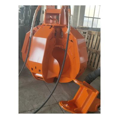 China Farms Grapeshot Grapple Bucket Excavator Stone Grapple Log Grapple For Excavator for sale