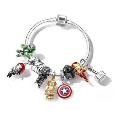 China Women Kids Avengers Fashion Bangle Bracelet TRENDY And Pan Dora Wonder Charm Yes for sale