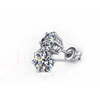 China 925 vvs sterling silver high quality FASHIONABLE stud earrings diamond earrings jewelry earing for sale