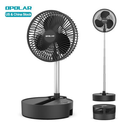 China OPOLAR 10000mAh Battery Rechargeable Fan Hotel OPOLAR 10000mAh Battery Desktop Air Cooling Floor Fan Stand Electric Portable Table Fan Camping for sale