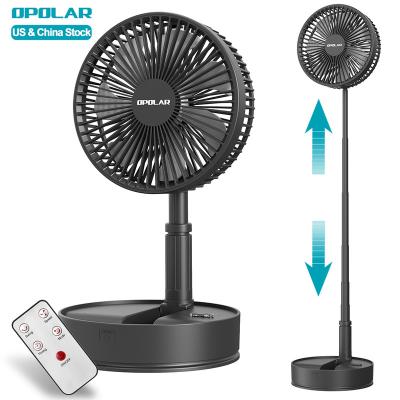 China OPOLAR 7200mAh Battery Hotel Foldable Camping Desk Fan with Fold Portable Rechargeable Fan Timer Floor Stand Table Electric Fan for sale