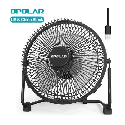 China Hotel OPOLAR Factory Direct Sales 9 Inch Desktop Portable Electric Fan Table Working Fan Air Cooling USB Fan 3 Speeds Small for sale