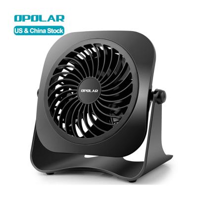 China OPOLAR Hotel 4 Inch Low Noise Air Cooling USB Powered Desktop Fan Personal Electric Fan Small Portable Mini Table Fan for Home Office for sale