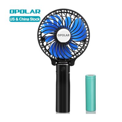 China OPOLAR 2021 Hot Selling Mini Handheld Foldable Cooling Electric Outdoor Portable Fan 180 Degree Adjustable Rotation 3 Gears Outdoors for sale