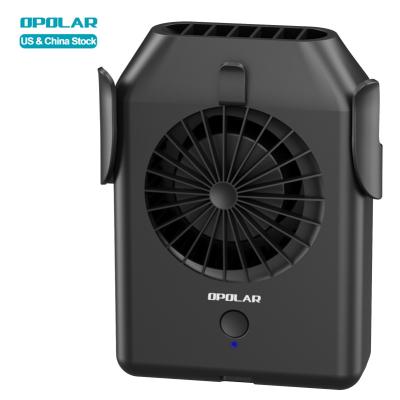 China OPOLAR 5000mAh Battery Waist Outdoor Portable Clip Fan Wireless Mini Fan Rechargeable Air Cooling Neck Fan OPOLAR 5000mAh USB Small Necklace with Clip for sale