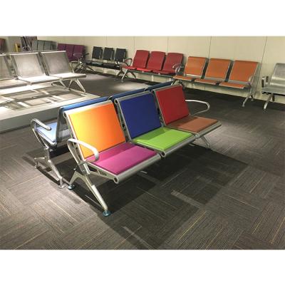 China Modern Polyurethane 3-Seater Chair Modern Bus Station Waiting Chair For Sale (YA-J34C) for sale