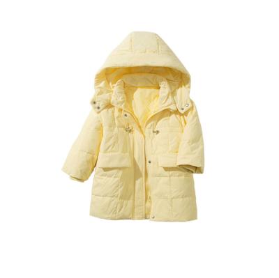 China the middle length of the new Anti-wrinkle children's down jacket thickened down jacket autumn and winter children's down jacket for sale