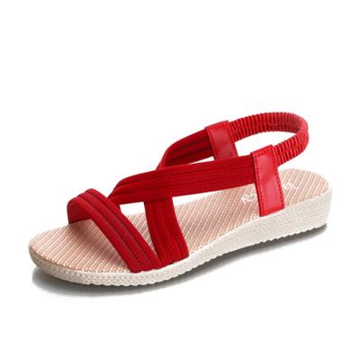 China Light weight the new Korean version of the women's platform flat sandals in 2021 for sale