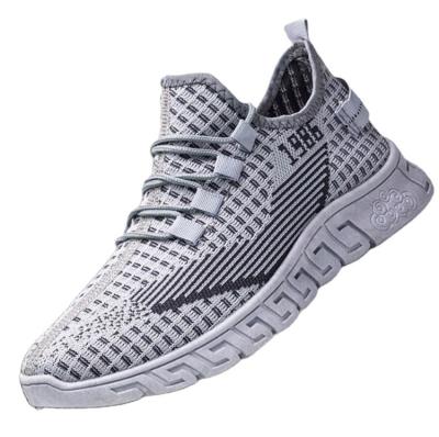 China Latest Men's Casual Shoes Anti-Smell Sport Wind - Woven Breathable Lace-Up Shoes for sale