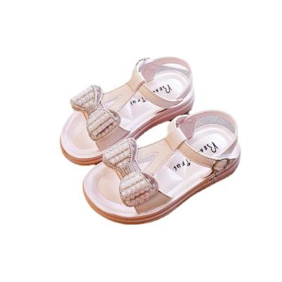 China Massage 2022 Summer Fashion Korean Children Flat PU Leather Sandals for sale