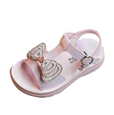 China New Massage Buckle Strap Leather Insole Kids Girls Boys Girls Sandals for sale