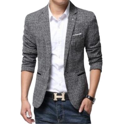 China Wholesale supply of Anti-wrinkle fashionable Korean men's small suits for sale