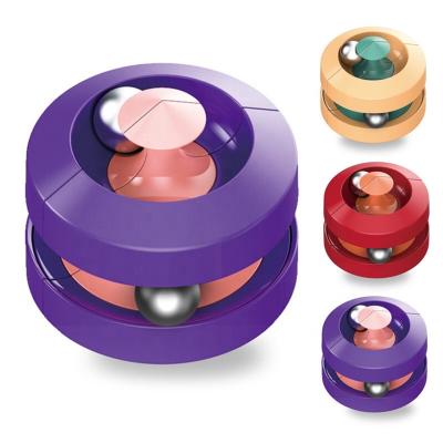 China Fingertip Spinner Metal Cube Bead Orbit Sensory Toys 5.2*5.2*5.6cm for sale