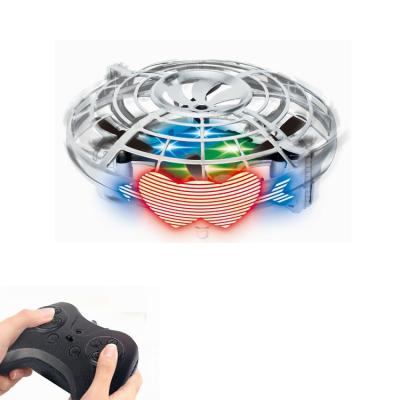 China Children's toys color screen display infrared remote control fixed altitude rotating rc led UFO flying toy for sale