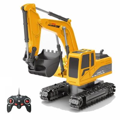 China RC Hobby 2.4Ghz 6 Channel 1:24 Simulated alloy rc excavator truck radio remote control toy for sale