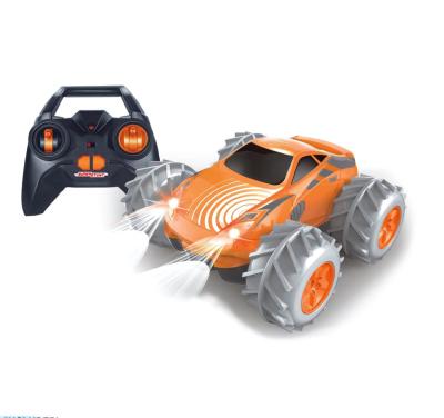 China RC model 2.4G rc stunt car toy light rc car 360 degree rotating and flipping with for sale