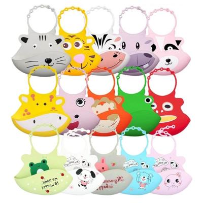 China 2020 Hot Selling Amazon Antibacterial Hit Silicone Waterproof Bib For Baby for sale