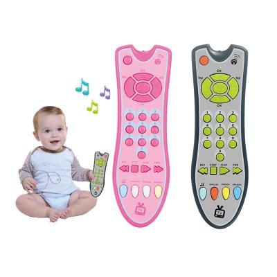 China TV Function Baby Teaching Machine Educational Multi Intelligent Remote Control Musical Toy 21.5*12*5cm for sale