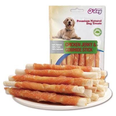 China Viable Original Chicken with Rawhide Stick Dog Chew Snacks Importer Dog Treats OEM Wholesale Pet Dog Dry Pet Treats for sale