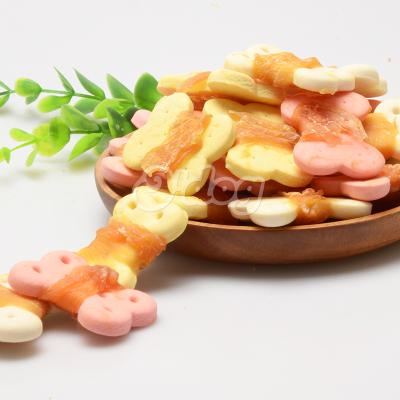 China Myjian Viable Chicken and Biscuit Pets Snacks Pet Chew Treats Dry Bulk Chew Natural Treat Training Dog Makers for sale