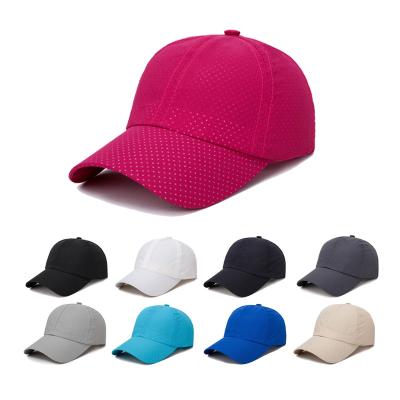 China Full Mesh Baseball Cap Quick Dry Light Weight COMMON Hat Unisex Breathable Running Water Sports Cooling Hat for sale