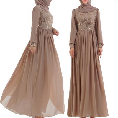 China wholesale 3D embroidery plain high-grade 3D embroidery female fashionable long dress muslim skirt wears dress for sale