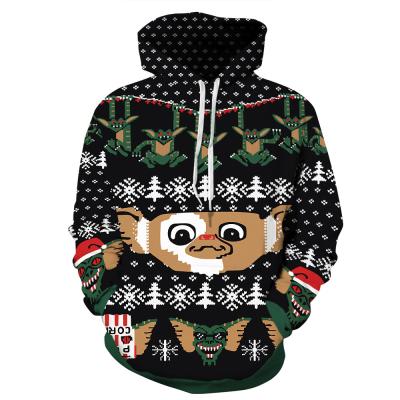 China LOW MOQ 3D Christmas Winter Hoodie Adults Thick Anti-Shrink Fleece Sweatshirt Soft Fleece Blanket With Sleeve for sale