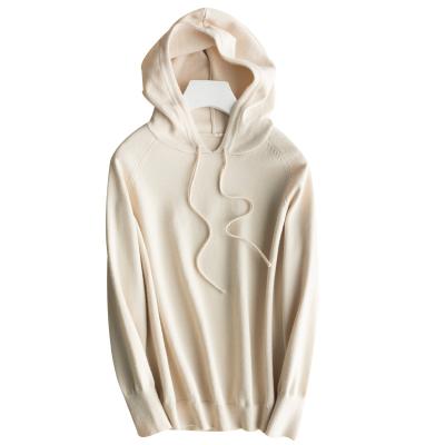 China Fahion spring and autumn drawstring anti-shrink women keep warm cashmere sweater knit hoodies for sale