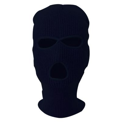 China Wholesale COMMON Fashion 3-Hole Masks Knitted Full Face Cover Ski Mask Winter Balaclava Warm Knit Full Face Mask For Outdoor Sports for sale