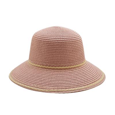 China Popular Custom Character 2021 Summer Straw Hats Beach Hat Straw Women for sale