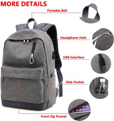 China With USB Computer Bag Stylish Anti-theft Travel Business Waterproof College Backpack With Usb for sale